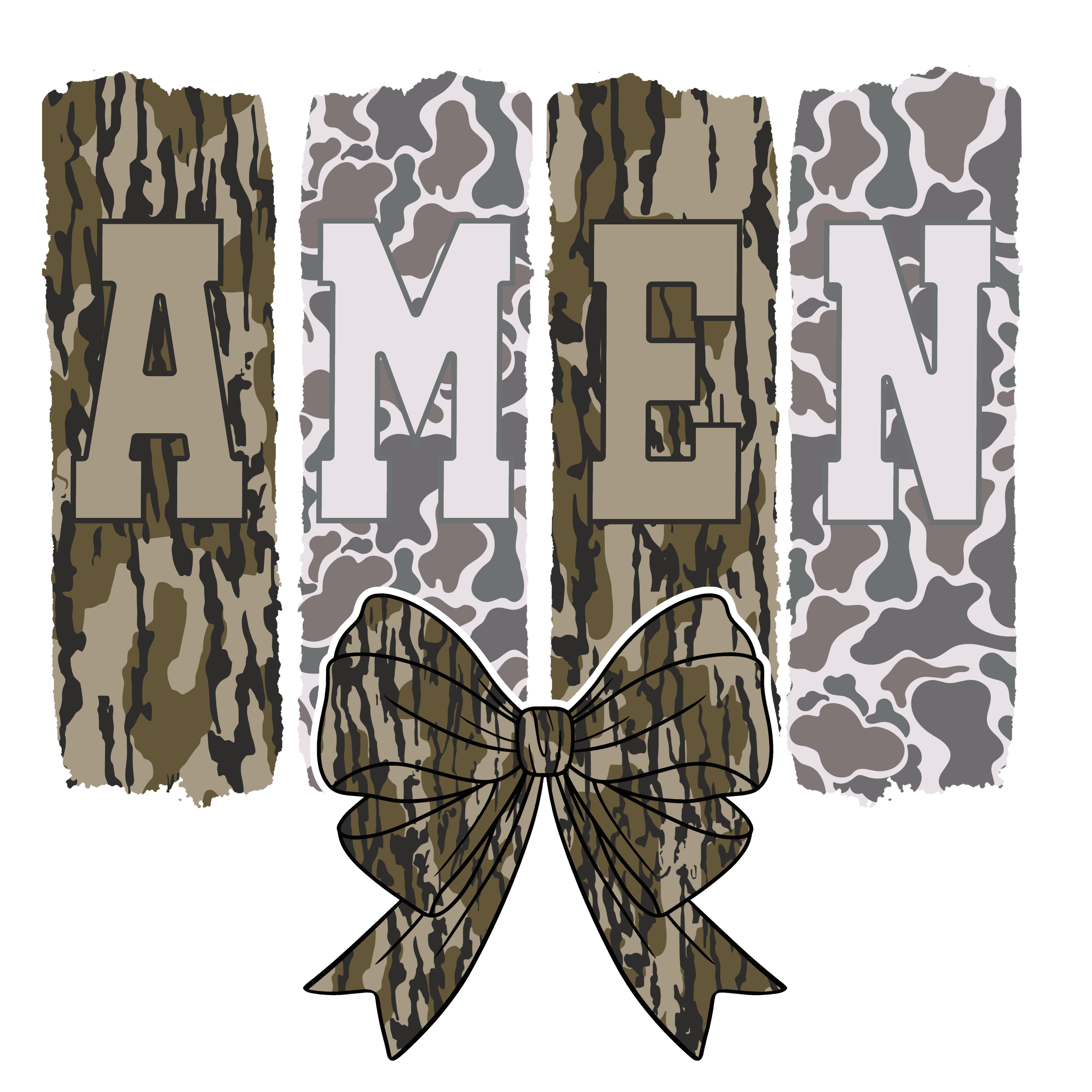 Amen In Camo Bow Hunting Tee