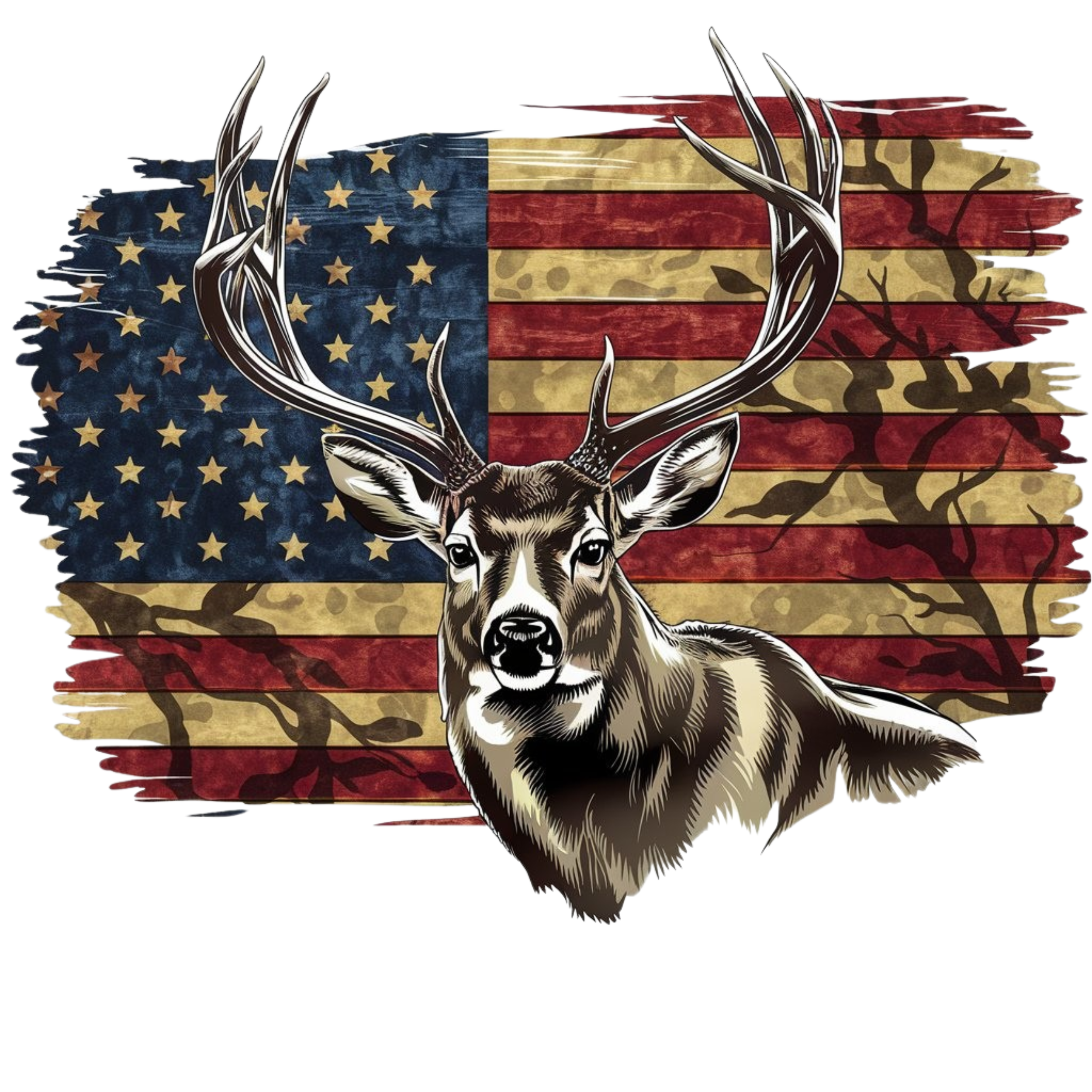USA Flag Buck